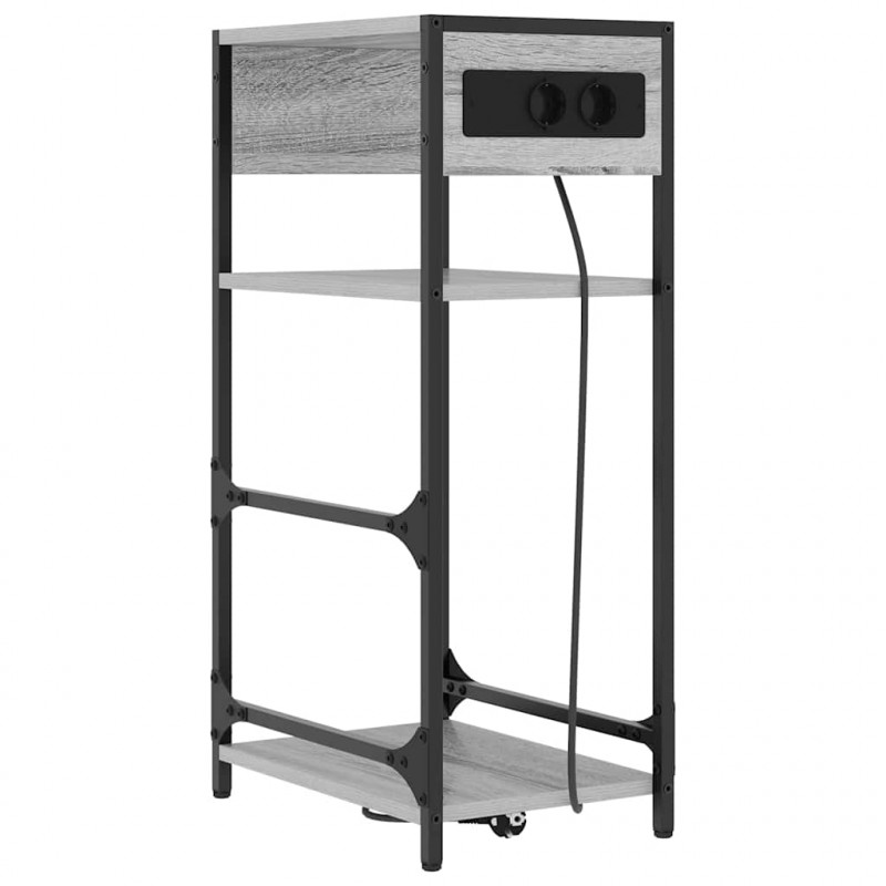 Szafka Nocna Szary Sonoma 40 x 27 x 76 cm