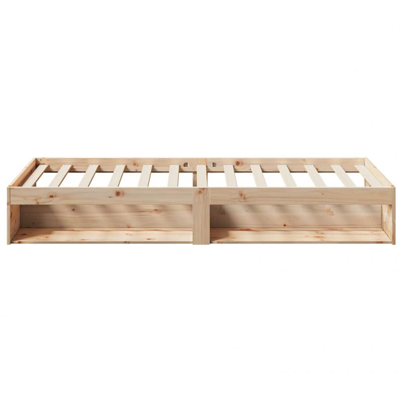 Łóżko dzienne bez materaca 75x190 cm lite drewno sosnowe