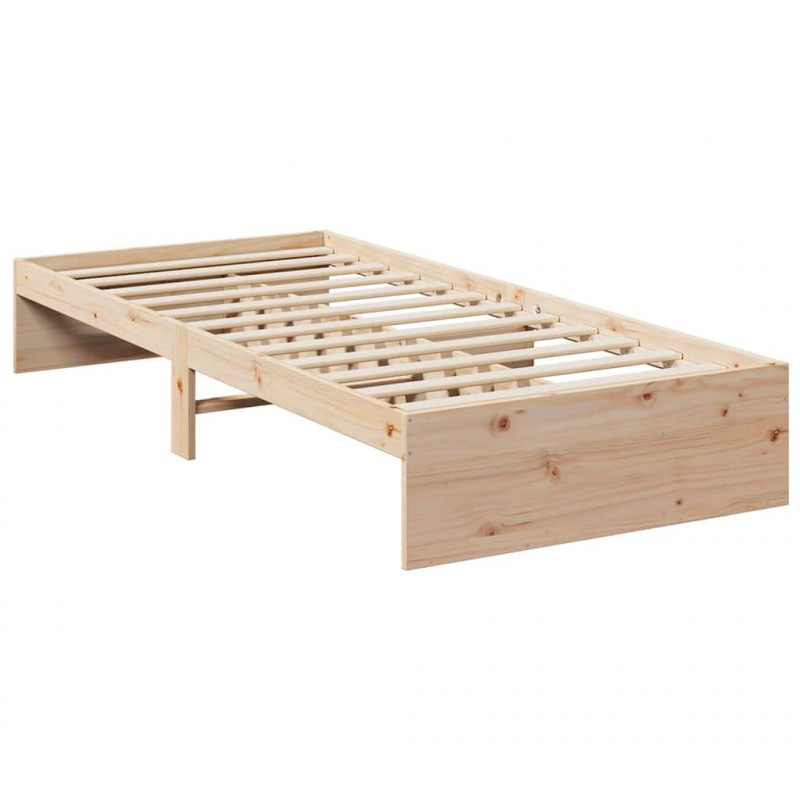 Łóżko dzienne bez materaca 75x190 cm lite drewno sosnowe