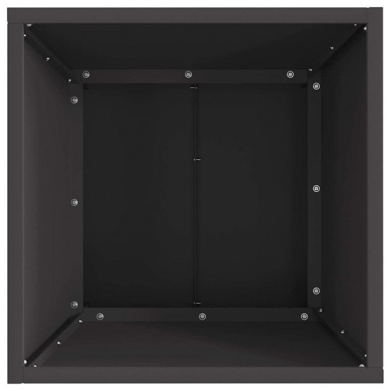 Kominek Czarny 40 x 40 x 35 cm Stal