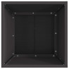 Kominek Czarny 40 x 40 x 35 cm Stal