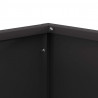 Kominek Czarny 40 x 40 x 35 cm Stal