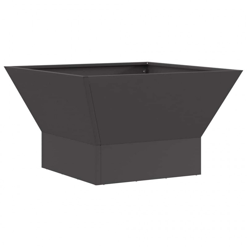 Kominek Czarny 60 x 60 x 35 cm Stal