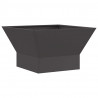 Kominek Czarny 60 x 60 x 35 cm Stal