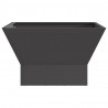 Kominek Czarny 60 x 60 x 35 cm Stal