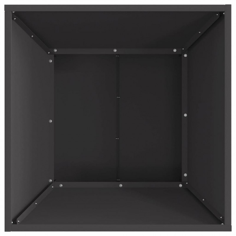 Kominek Czarny 60 x 60 x 35 cm Stal