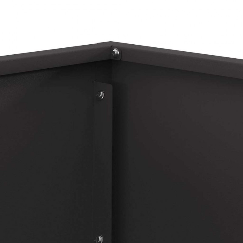 Kominek Czarny 60 x 60 x 35 cm Stal