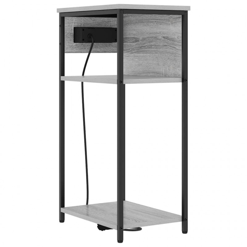 Szafka Nocna Szary Sonoma 41 x 28 x 76 cm
