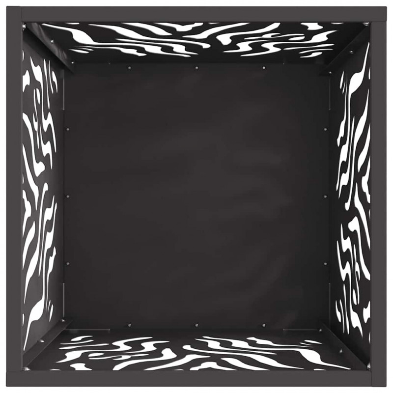 Kominek Czarny 40 x 40 x 40 cm Stal