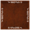 Kominek Brązowy 60 x 60 x 40 cm Stal