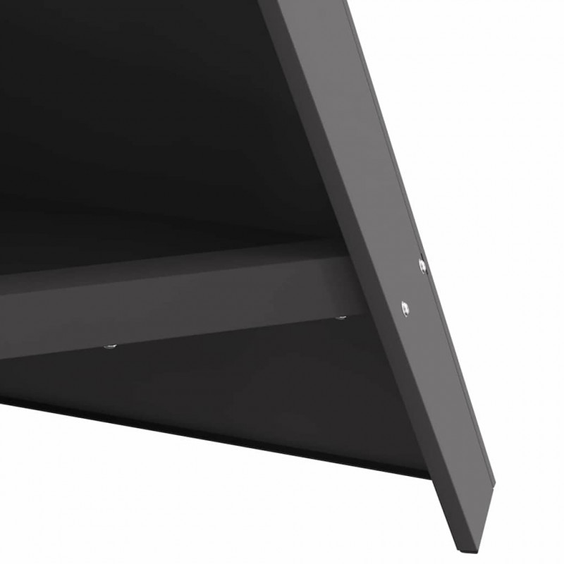Kominek Czarny 58 x 40 x 100 cm Stal