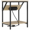 Szafka Nocna 2 pcs Dąb Sonoma 38 x 30 x 48 cm