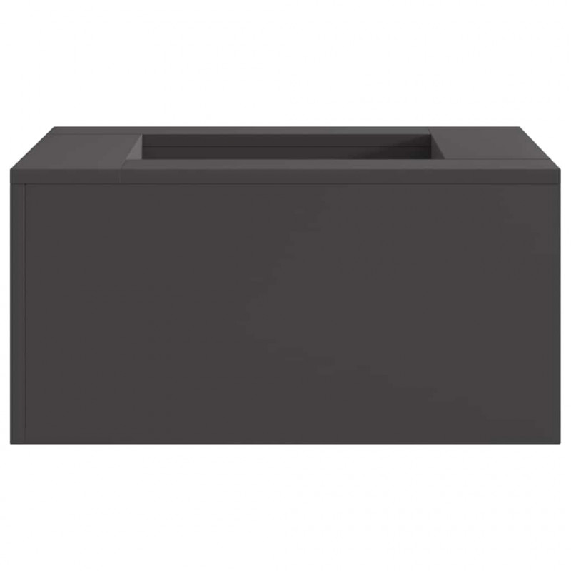 Kominek Czarny 60 x 60 x 30 cm Stal