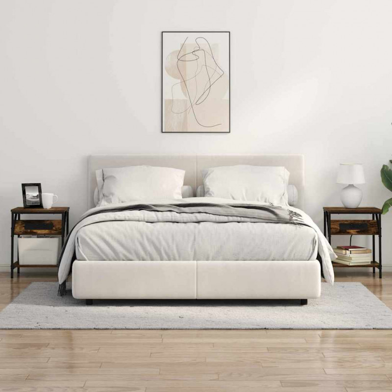 Szafka Nocna 2 pcs Dąb wędzony 38 x 30 x 48 cm