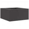 Kominek Czarny 80 x 80 x 40 cm Stal