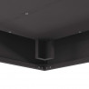 Kominek Czarny 80 x 80 x 40 cm Stal