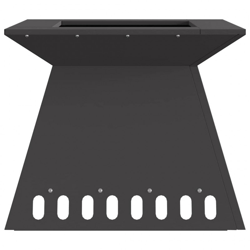 Kominek Czarny 48 x 48 x 40 cm Stal