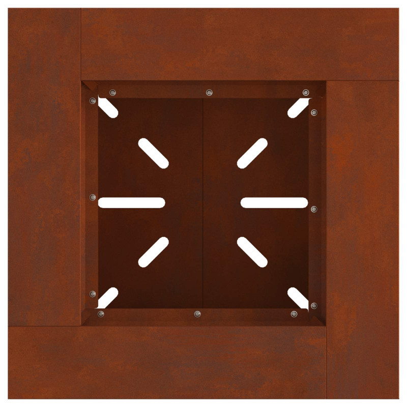 Kominek Brązowy 48 x 48 x 40 cm