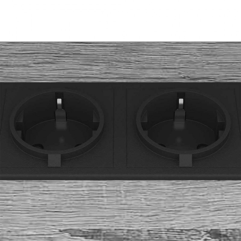 Szafka Nocna 2 pcs Szary Sonoma 38 x 30 x 48 cm