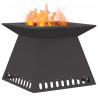 Kominek Czarny 60 x 60 x 50 cm Stal
