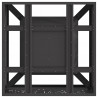 Kominek Czarny 60 x 60 x 30 cm Stal