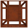 Kominek Brązowy 60 x 60 x 30 cm