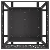 Kominek Czarny 80 x 80 x 30 cm Stal