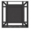 Kominek Czarny 80 x 80 x 30 cm Stal