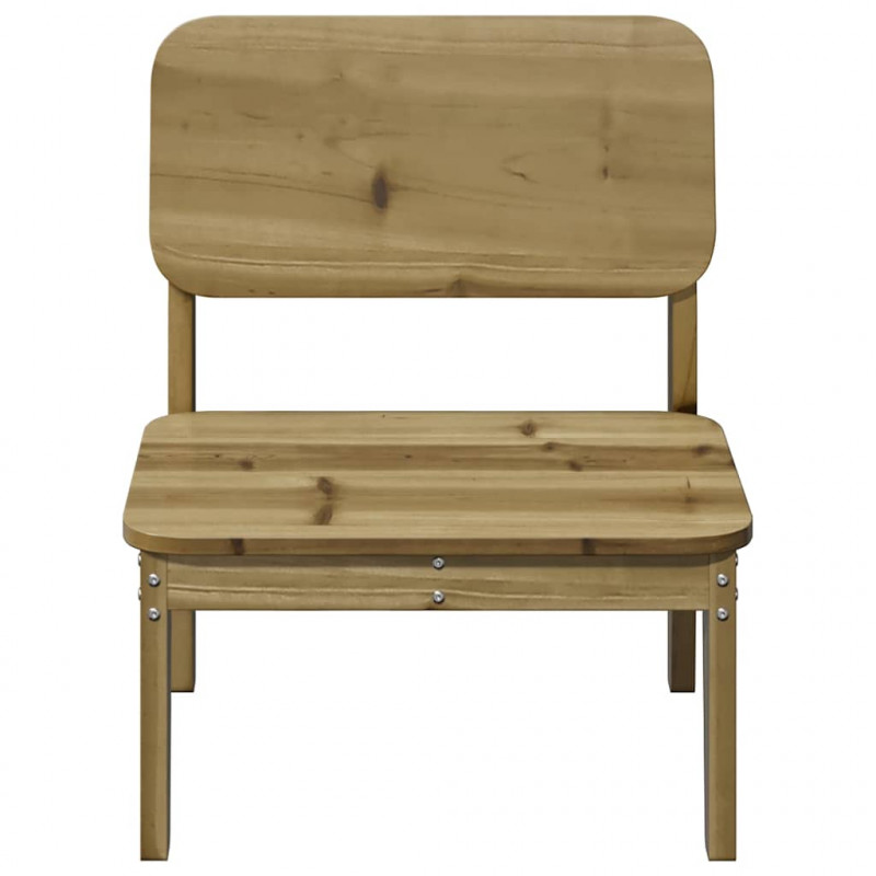 Krzesła ogrodowe 2 szt. 60x52,5x72 cm Drewno impregnowane Sosna