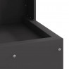 Kominek Czarny 35 x 35 x 100 cm Stal