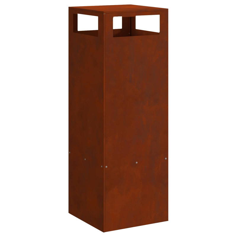 Kominek Brązowy 35 x 35 x 100 cm Stal