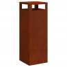 Kominek Brązowy 35 x 35 x 100 cm Stal