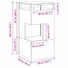 Kominek Czarny 50 x 50 x 100 cm Stal