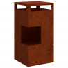 Kominek Brązowy 50 x 50 x 100 cm Stal