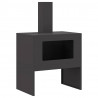 Kominek Czarny 60 x 40 x 96 cm Stal