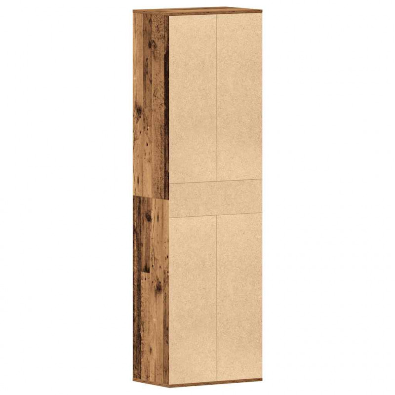 Szafka na buty Stare drewno 54x34x183 cm Drewno klejone