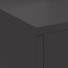 Kominek Czarny 60 x 40 x 96 cm Stal