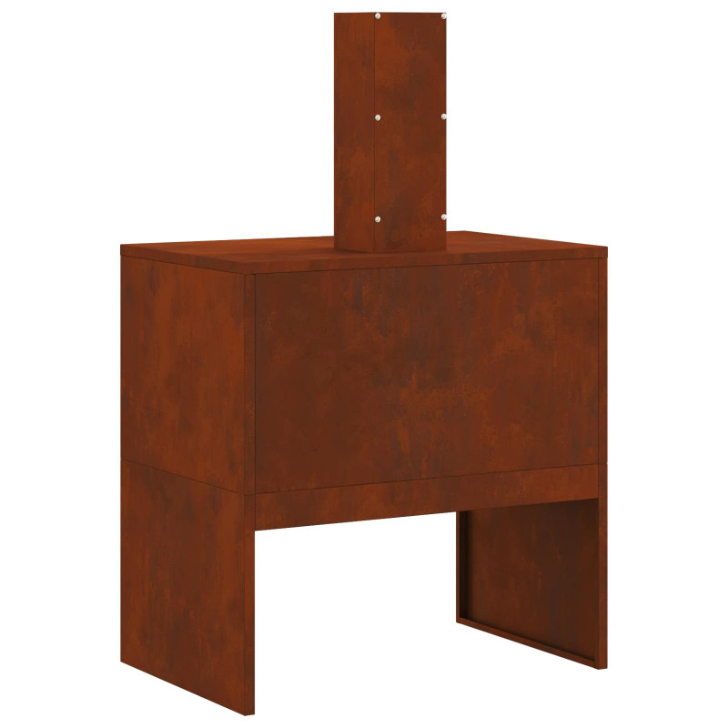 Kominek Brązowy 60 x 40 x 96 cm