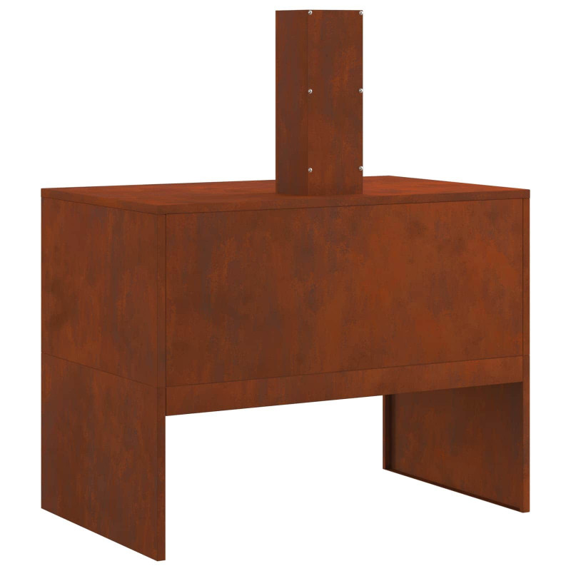 Kominek Brązowy 80 x 50 x 96 cm