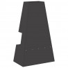 Kominek Czarny 60 x 35 x 100 cm Stal