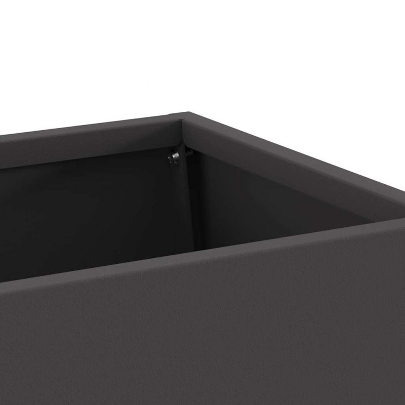 Kominek Czarny 60 x 35 x 100 cm Stal