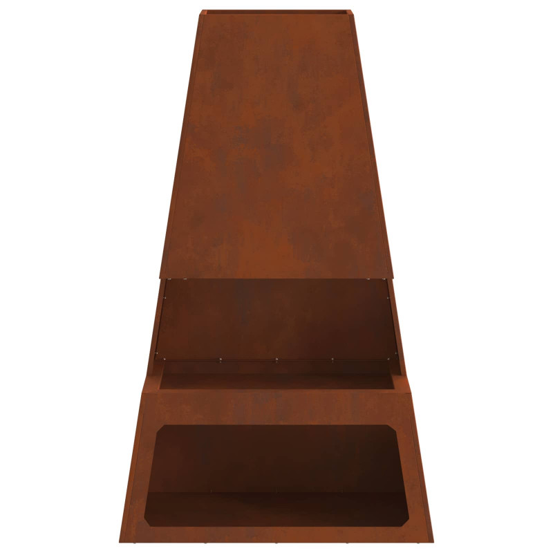 Kominek Brązowy 60 x 35 x 100 cm