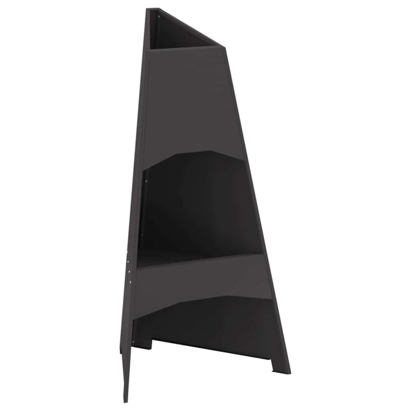 Kominek Czarny 50 x 50 x 95 cm Stal