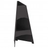 Kominek Czarny 50 x 50 x 95 cm Stal
