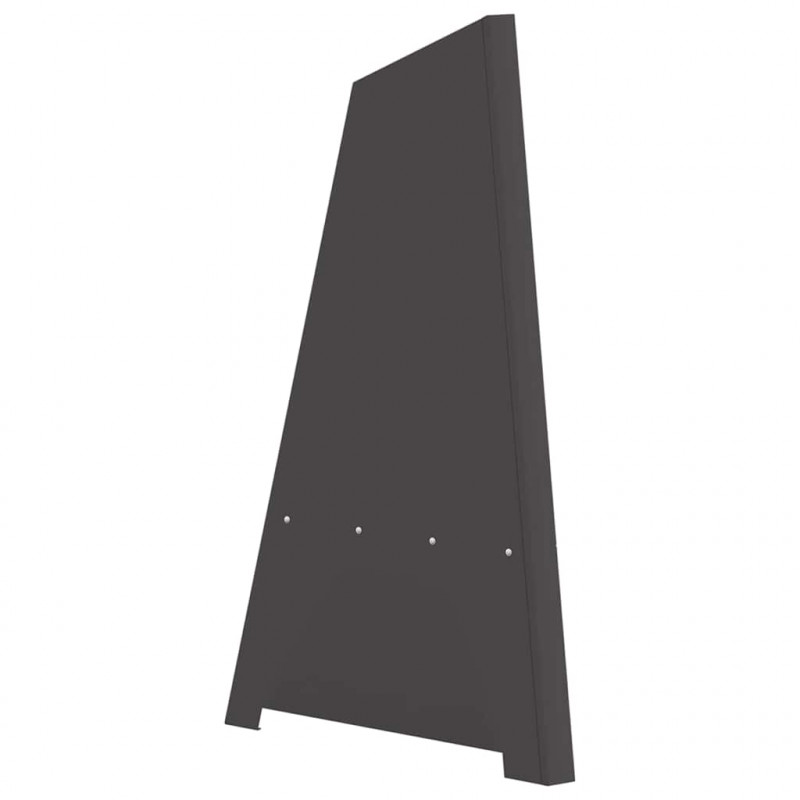 Kominek Czarny 50 x 50 x 95 cm Stal