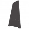 Kominek Czarny 50 x 50 x 95 cm Stal