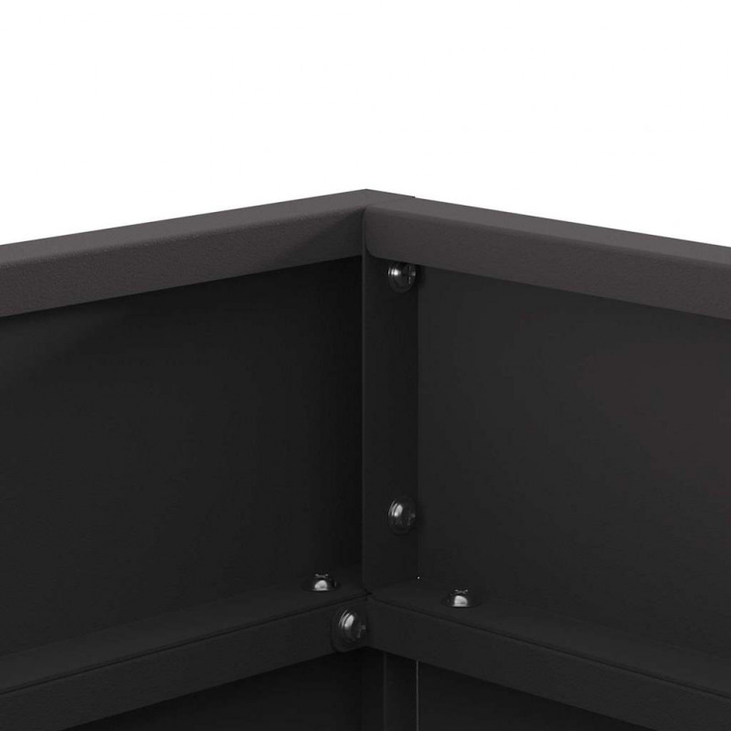Kominek Czarny 50 x 50 x 38 cm Stal