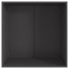 Kominek Czarny 80 x 80 x 43 cm Stal
