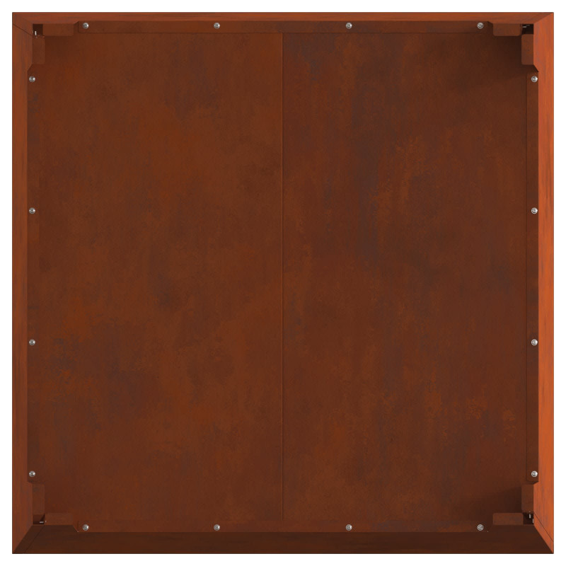Kominek Brązowy 80 x 80 x 43 cm