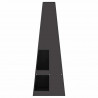 Kominek Czarny 35 x 35 x 100 cm Stal